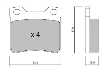 Комплект тормозных колодок, дисковый тормоз AISIN купить